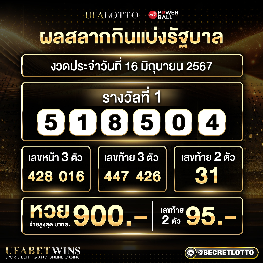 ผลสลากกินแบ่งรัฐบาล